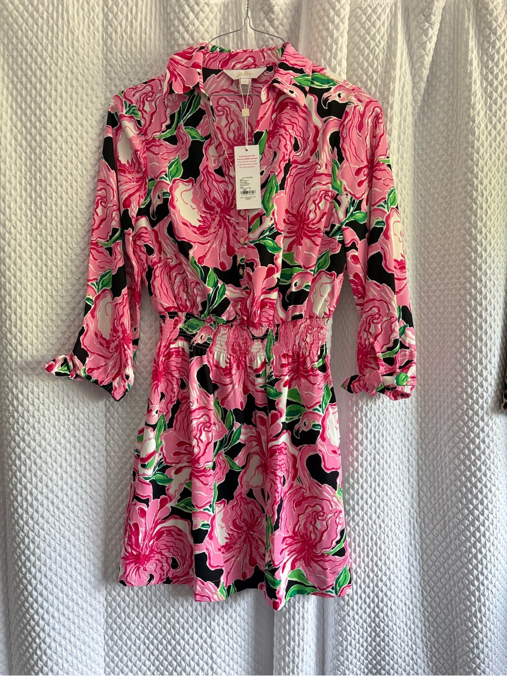 NWT Lilly Pulitzer Abralynn Shirtdress in Onyx Party All The Time - Picture 2 of 5